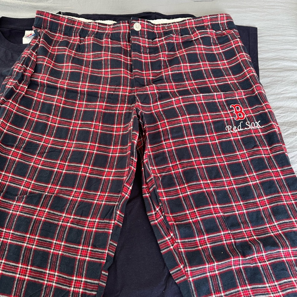 Genuine Merchandise Red and Blue Red Sox Flannel pants